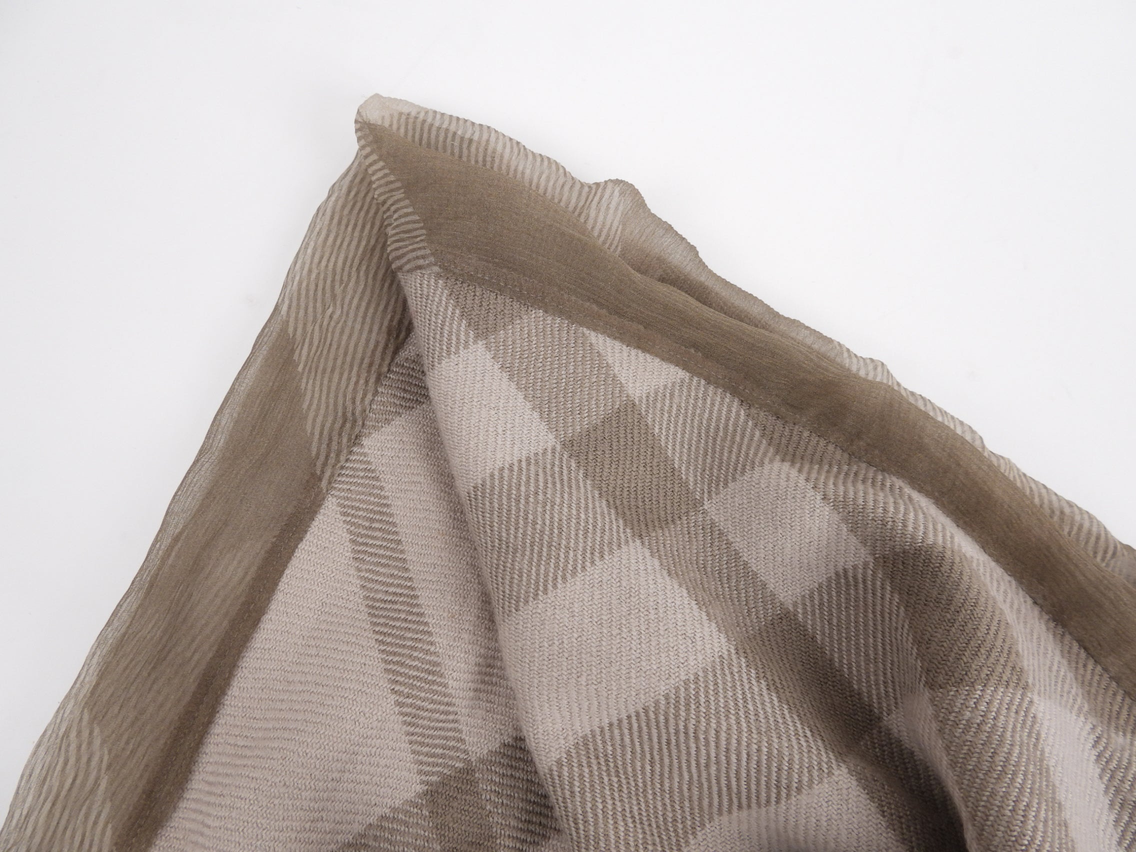 Burberry Plaid Wool and Silk Circle Scarf - Classic Check Pattern, Warm & Luxurious Winter Accessory for Women | Perfect for Office, Travel & Outdoor Activities