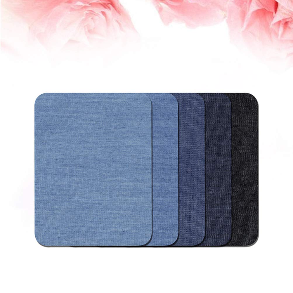 10pcs Denim Iron-On Patches for Jeans Repair - DIY Denim Reinforcement for Holes & Rips - Perfect for Denim Jackets, Pants & DIY Crafts