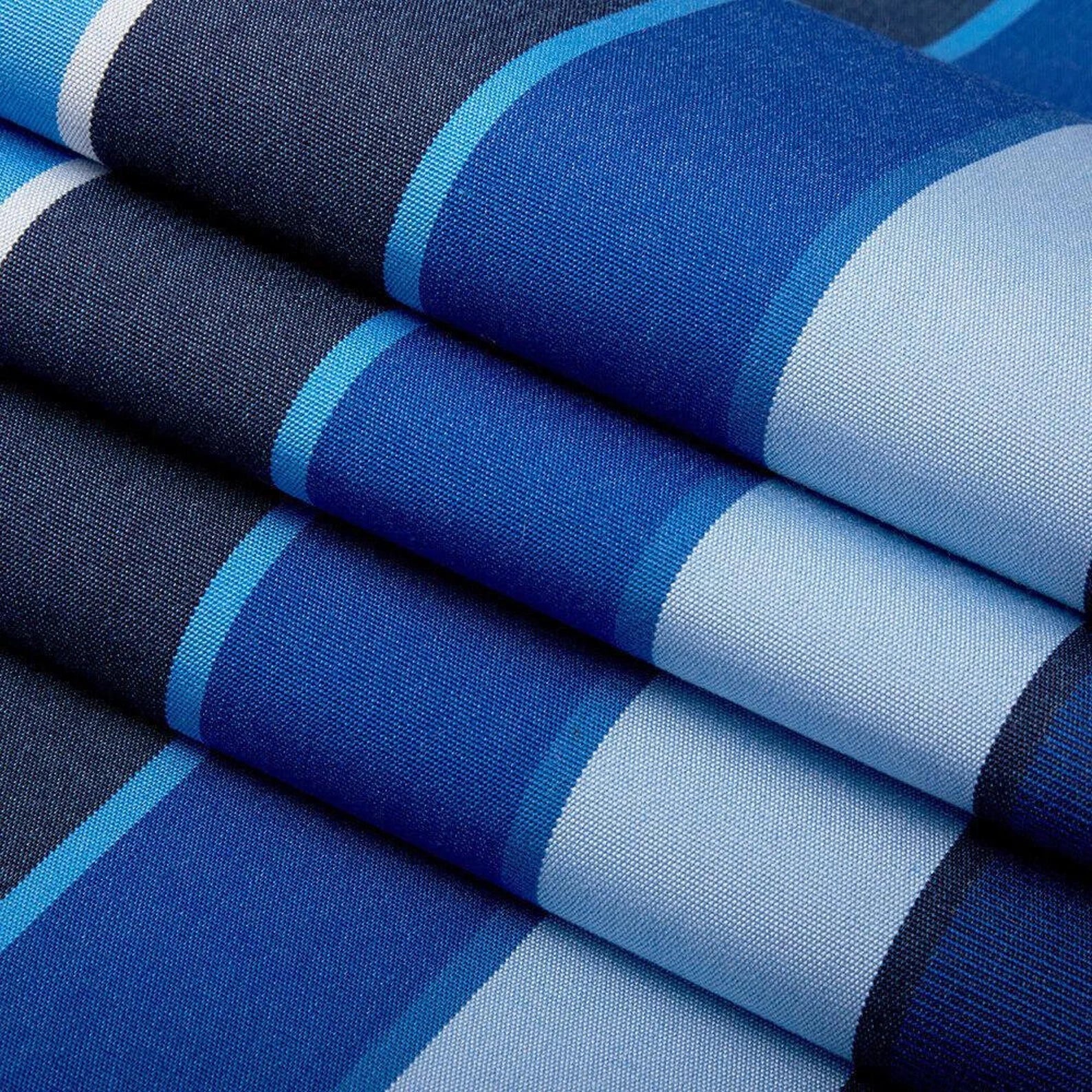 Sunbrella Stripes Deep Seating Outdoor Chair Cushion Set - Waterproof & UV Resistant Patio Furniture Cushions for Sofa, Lounge Chairs - Perfect for Poolside, Deck, Garden & Backyard Relaxation