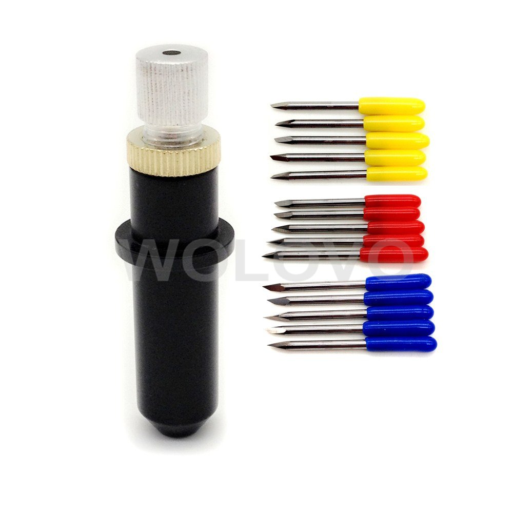 30/45/60 Degree Cutting Blades for Mimaki Vinyl Cutter Plotter - 15pcs Set with Blade Holder - Perfect for Sign Making, Decals, Stickers & Craft Cutting