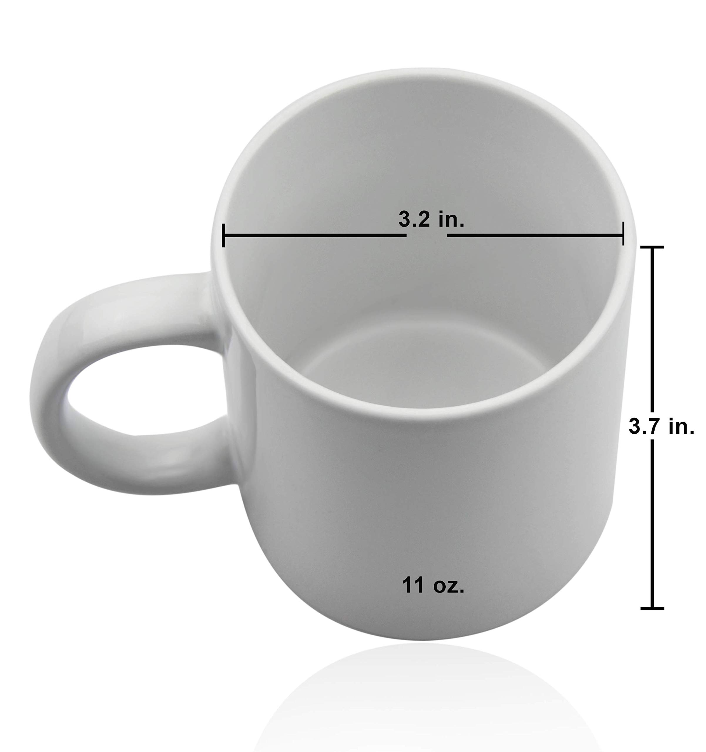 11 oz White Ceramic Tractor Coffee Mug - Durable Farm-Themed Cup for Farmers, Tractor Enthusiasts & Coffee Lovers - Perfect for Home, Office & Outdoor Use
