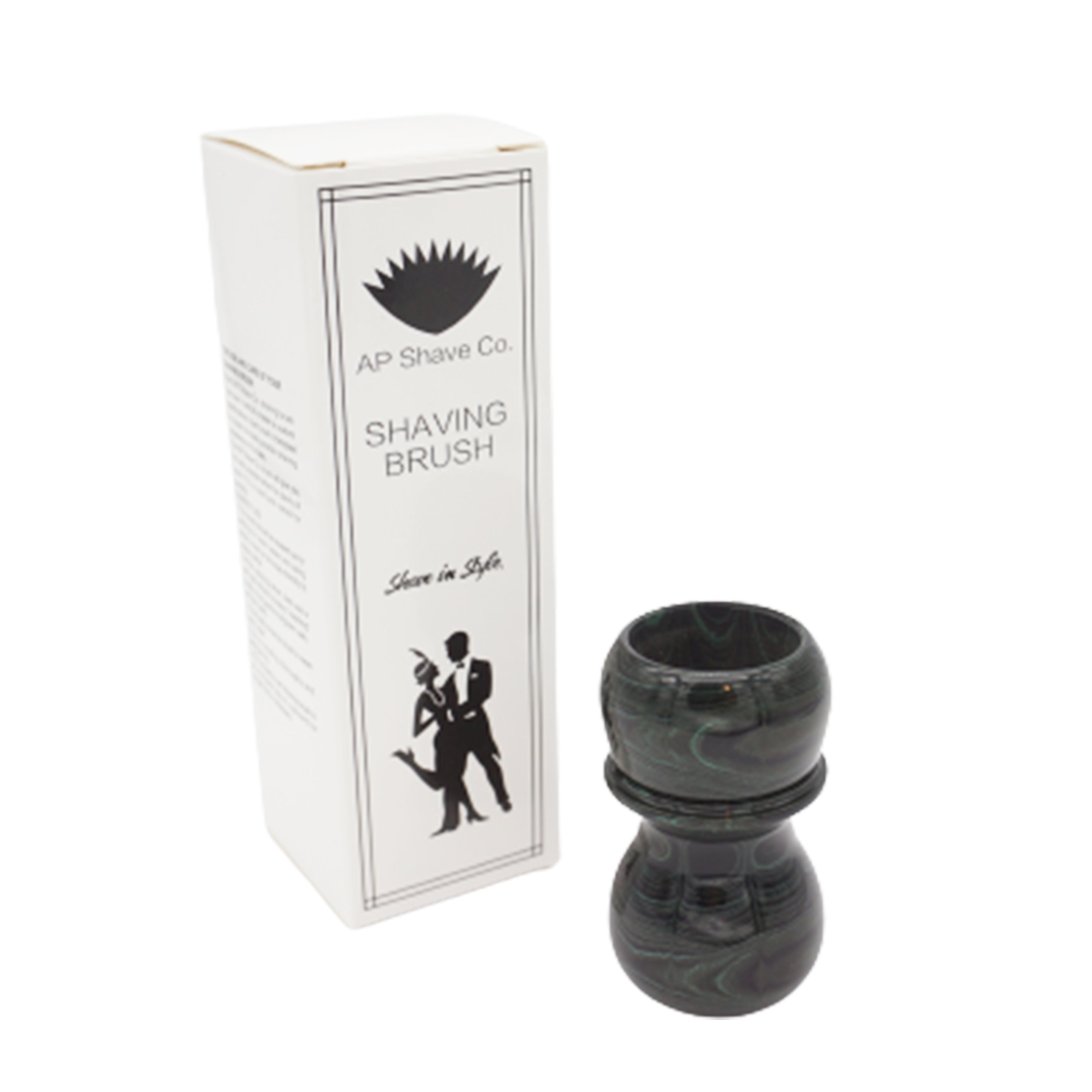 Premium Jaguar Ebonite Handcrafted Shaving Brush Handle - Fits 24mm & 26mm Knots - Perfect for Wet Shaving & Grooming Gifts for Men