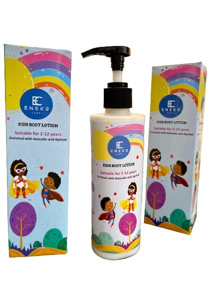 Eneko Care Kids Body Lotion - Gentle Moisturizing Face & Body Cream for Children with Hydration & Skin Brightening | Ideal for Daily Use, After Bath & Dry Skin Care