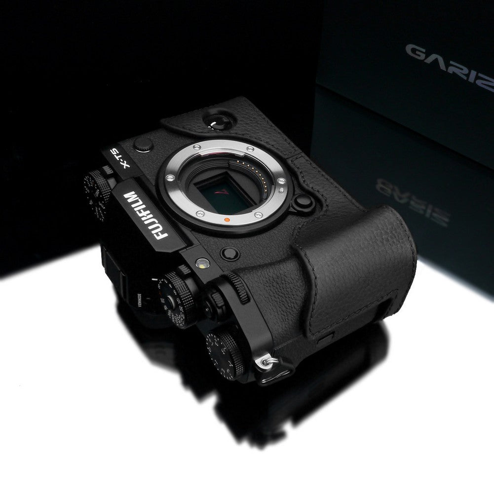 Gariz XS CHXT5BK Premium Half Leather Case for Fujifilm X-T5 / XT5 Camera - Black Protective Cover for Photography & Travel