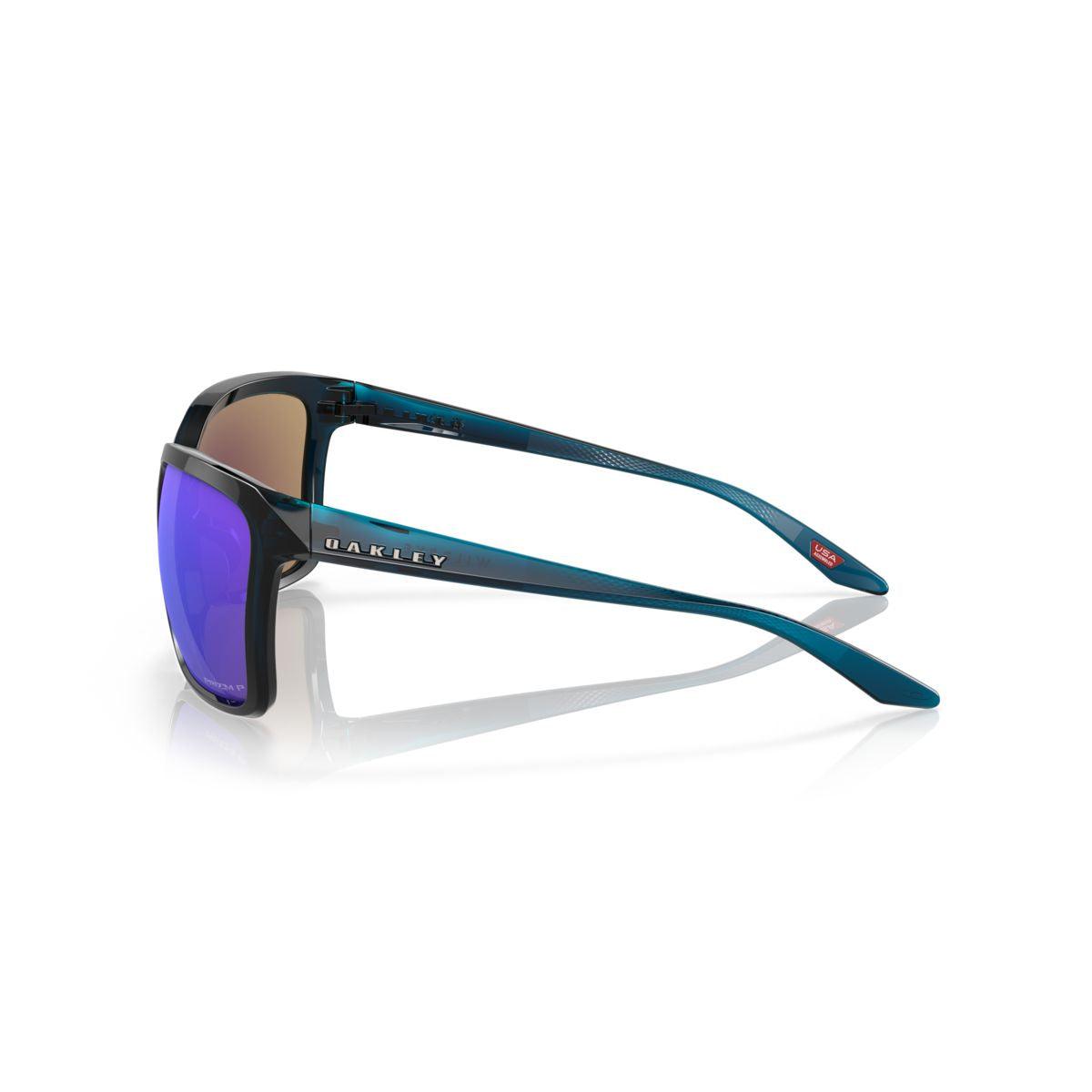 Oakley Wildrye Trans Poseidon/Prizm Sapphire Polarized Sunglasses 0OO9230 923001 - UV Protection for Outdoor Sports & Driving