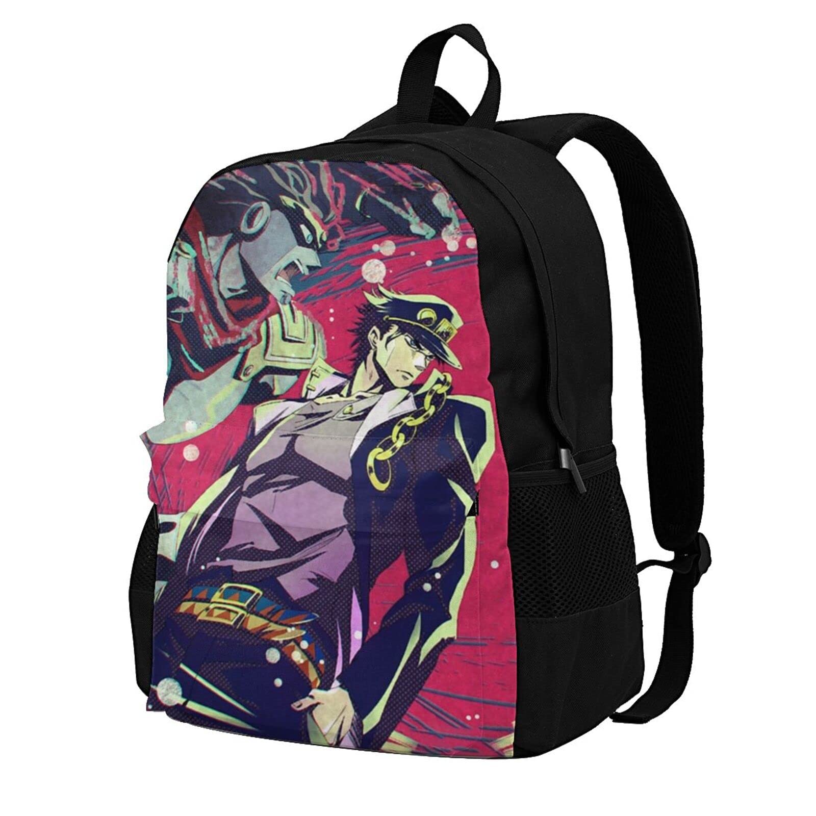 Jojo's Bizarre Adventure Unisex Travel Backpack - Stylish Casual Laptop Bag for 15 Inch Computers | Perfect for School, Work & Anime Conventions
