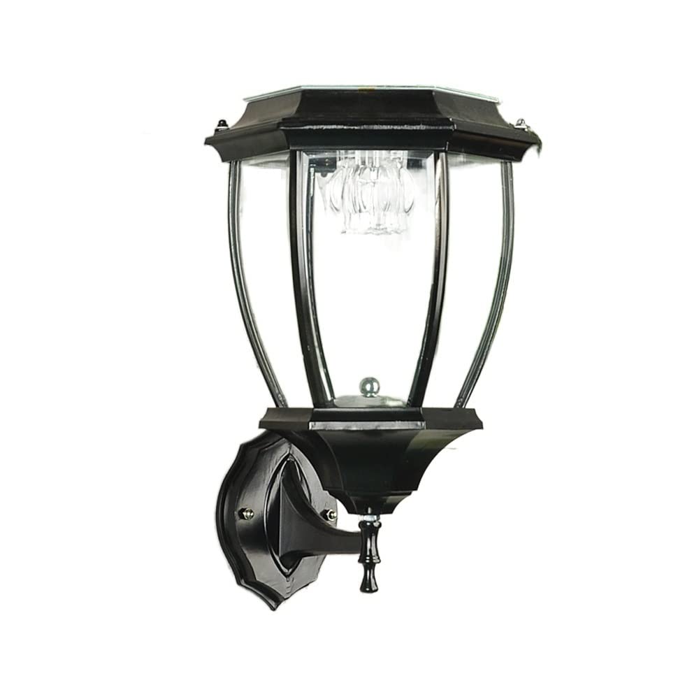 KUXY Solar Powered LED Outdoor Wall Lights - Waterproof IP42 Security Light for Garden, Fence, Patio, Deck, Yard, Driveway & Stairs | Energy Efficient Solar Wall Lighting for Home Exterior & Landscape Illumination