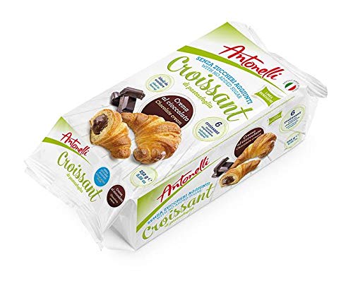 Sugar Free Cocoa Croissants by Antonelli - 6 Pack | Keto-Friendly Low Carb Pastries for Breakfast & Snacking