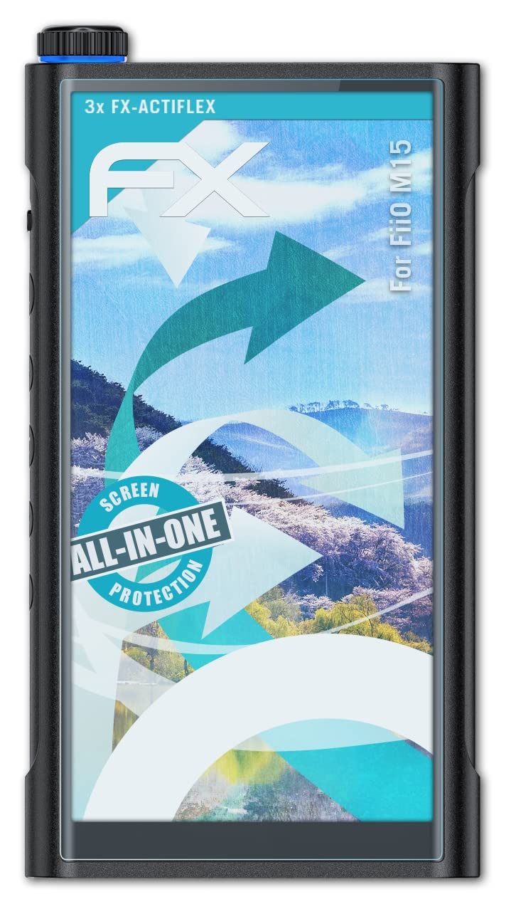 FiiO M15 Screen Protector - 3 Pack Ultra Clear Flexible HD Film for Scratch Protection | Perfect for Music Lovers & Audiophiles on the Go