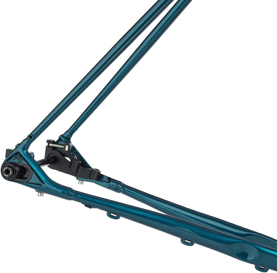 All City Cosmic Stallion Frameset - 650b/700c Steel Bike Frame in Rainbow Trout Color (49cm) | Perfect for Gravel Riding, Urban Commuting & Adventure Cycling