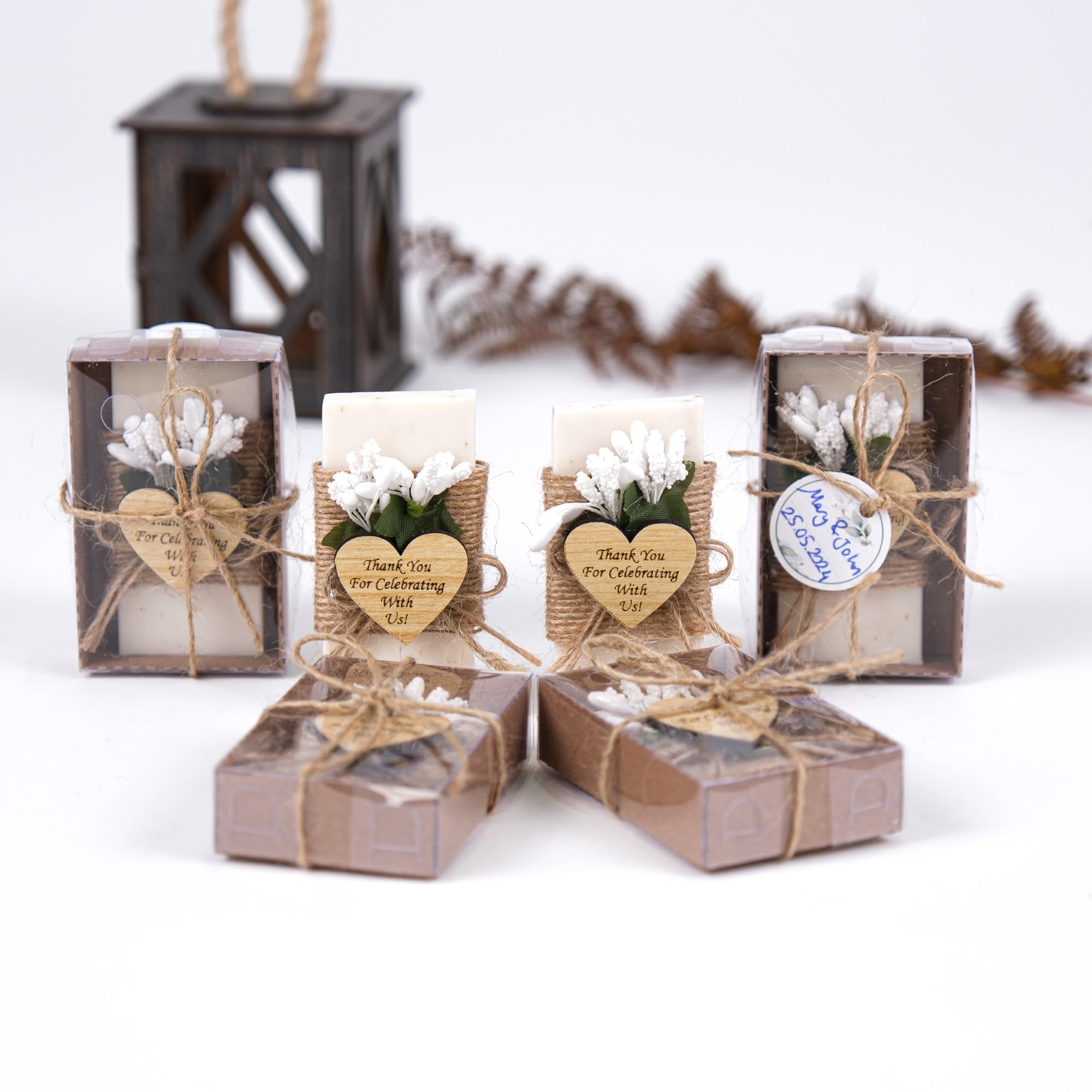 Handmade Jasmine Scented Mini Soap - Pack of 10 | Elegant Wedding Favors, Bridesmaid Gifts & Bridal Shower Favors | Perfect for Wedding Decorations, Guest Gifts & Engagement Parties | Aromatic Soap Set for Special Occasions & Romantic Celebrations