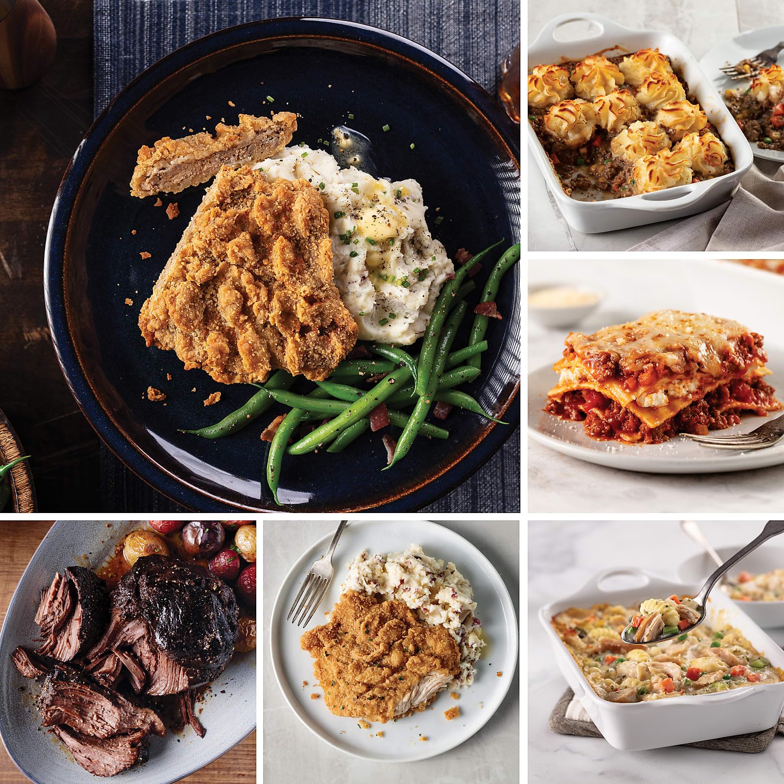 Omaha Steaks Comfort of Home Gift Box - Fully Cooked Meals Including Chicken Fried Steaks, Beef Pot Roast, Chicken Fried Chicken & More | Perfect for Family Dinners, Holiday Gifts & Easy Weeknight Meals