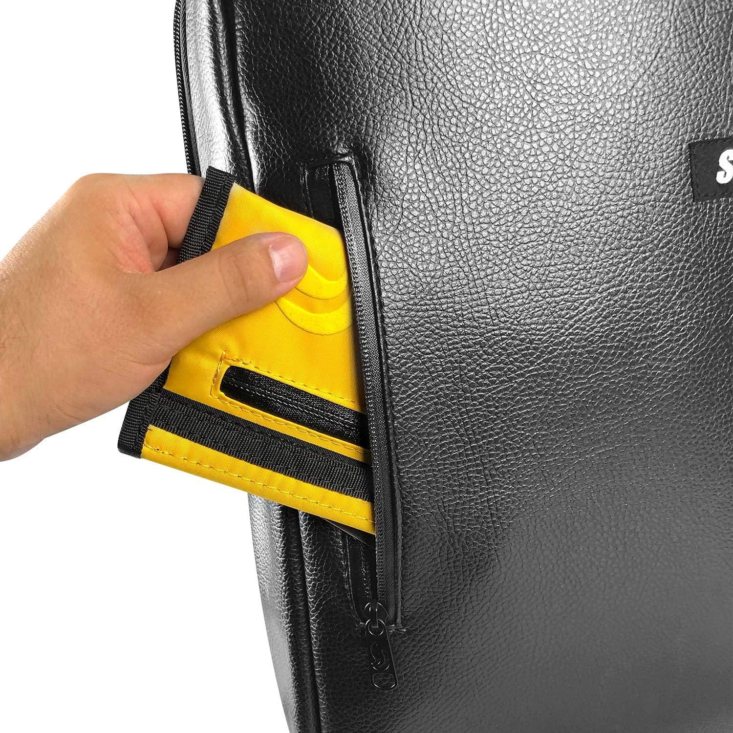 Skunk Elite Smell Proof Backpack - Odor Resistant Black Leather Backpack for Travel, Gym & Outdoor Activities | Durable & Stylish Storage Solution