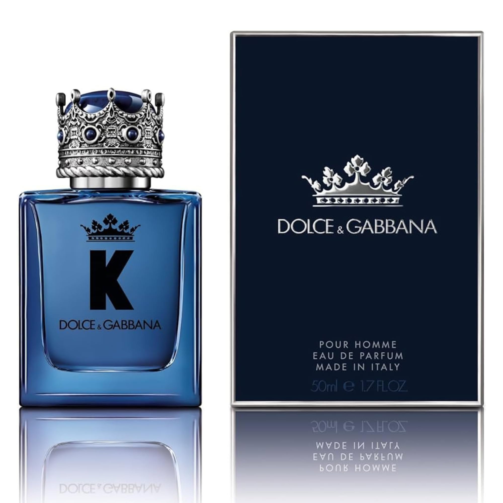 Dolce & Gabbana King Cologne for Men - Eau de Parfum, Long Lasting Fragrance 1.7 oz (50 ml) - Luxury Scent for Date Night & Special Occasions