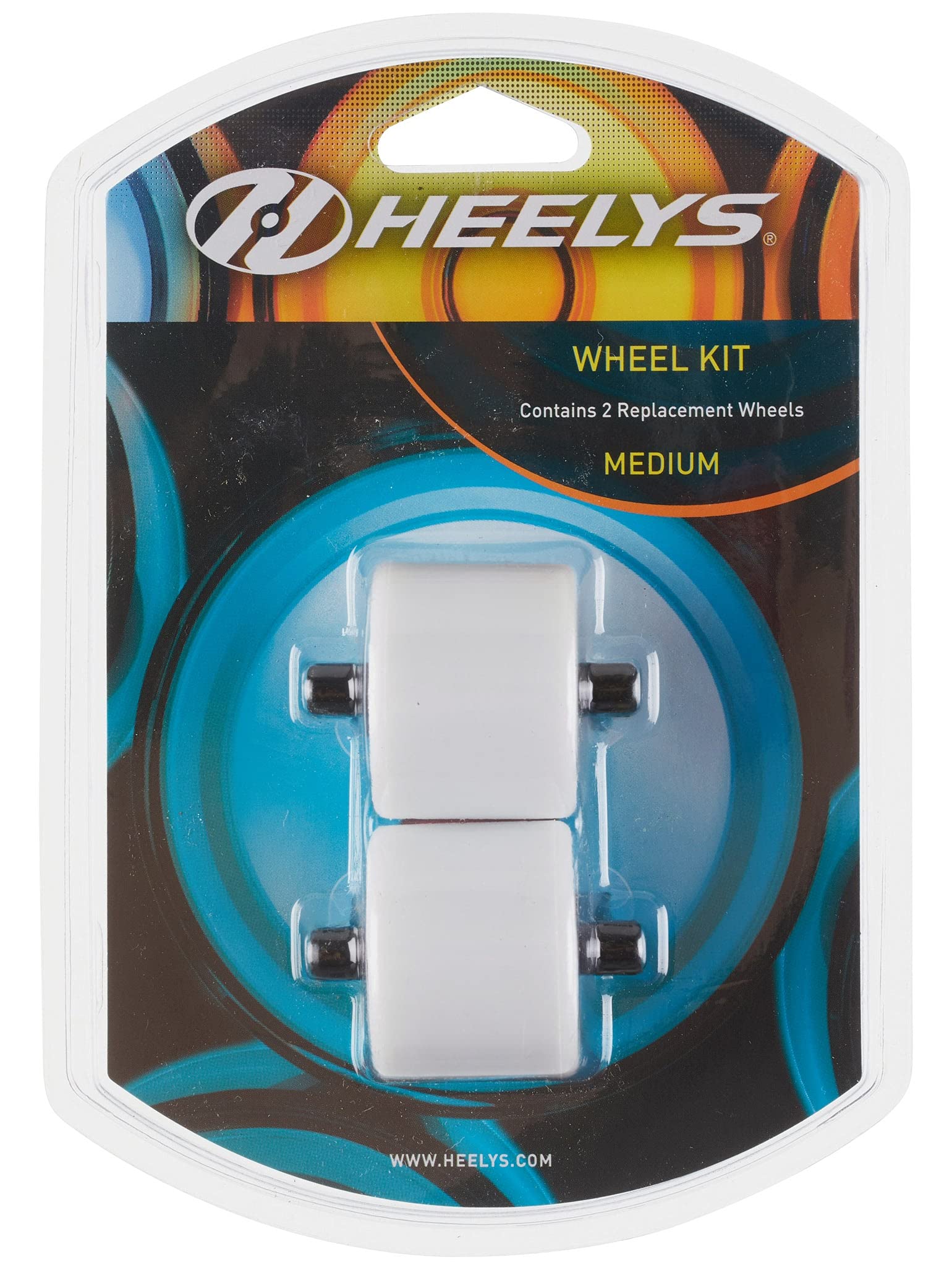 Heelys FATS Replacement Wheels Set with ABEC 5 Bearings - Durable Skate Wheels for Heelys Shoes, Perfect for Kids & Adults Outdoor Skating, Rolling & Fun Activities