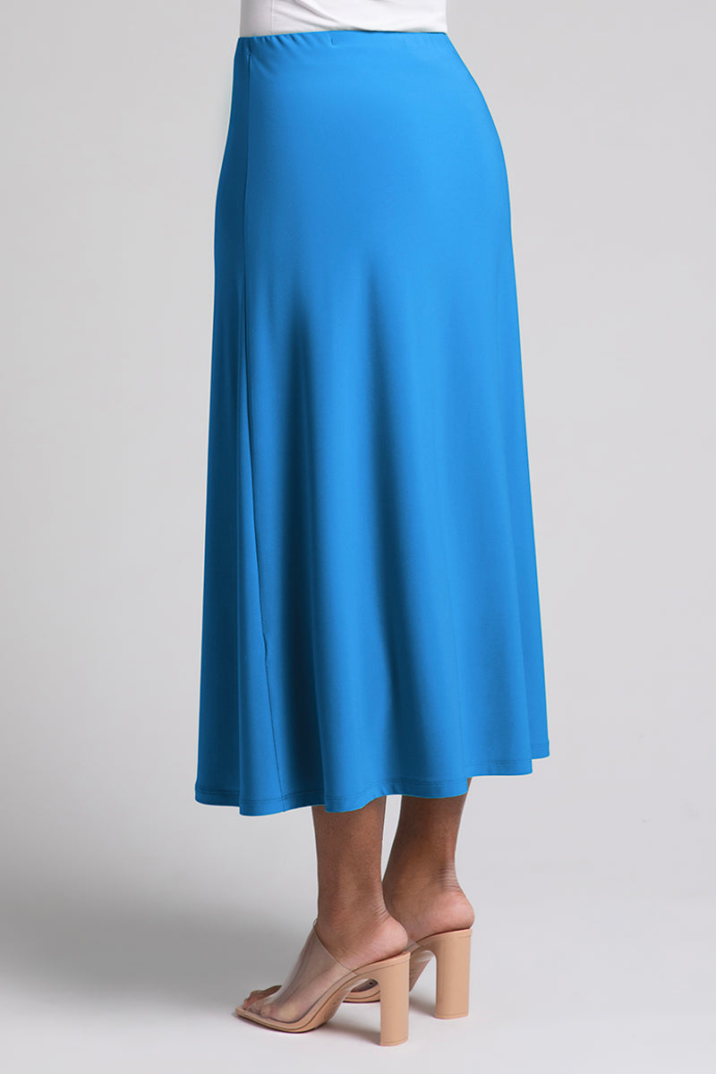 Essential A-Line Skirt for Women - Navy Blue | Flowy Midi Skirt for Casual Wear, Office & Date Night Outfits