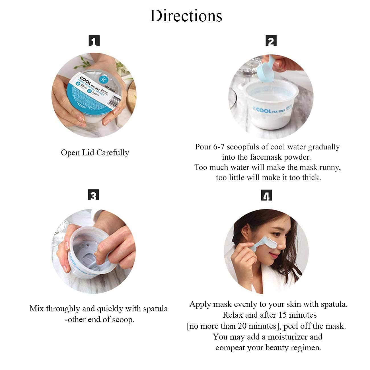 Korean Jelly Face Mask Set for Women & Men - 6 Cup Variety Pack Skincare - Hydrating Peel-Off Facial Mask for Glowing Skin - Perfect for Spa Night, Self-Care Routine & Gift Giving