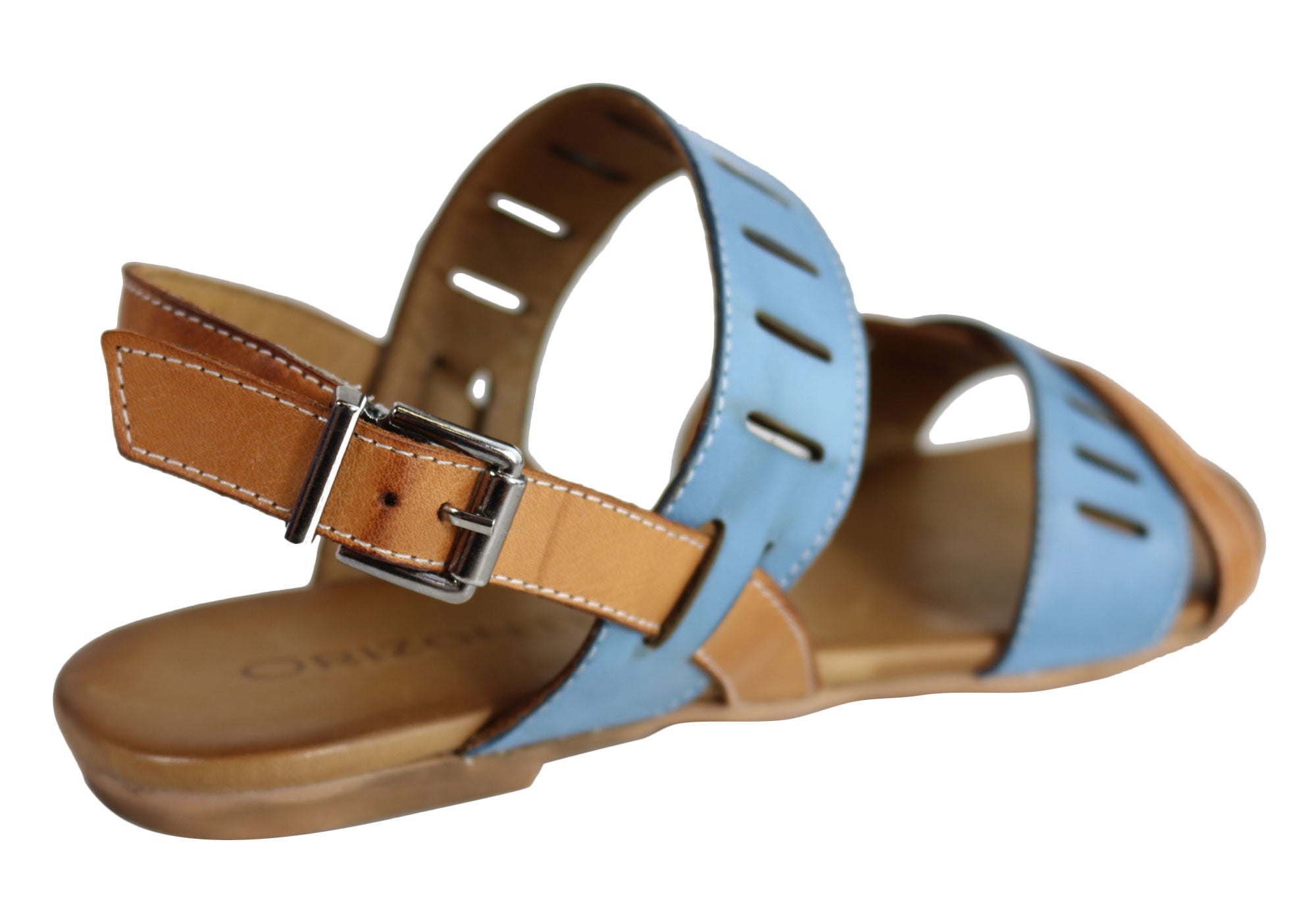 Orizonte Toto Women's European Leather Comfortable Flat Fashion Sandals - Stylish & Comfortable for Walking, Travel & Summer Outfits
