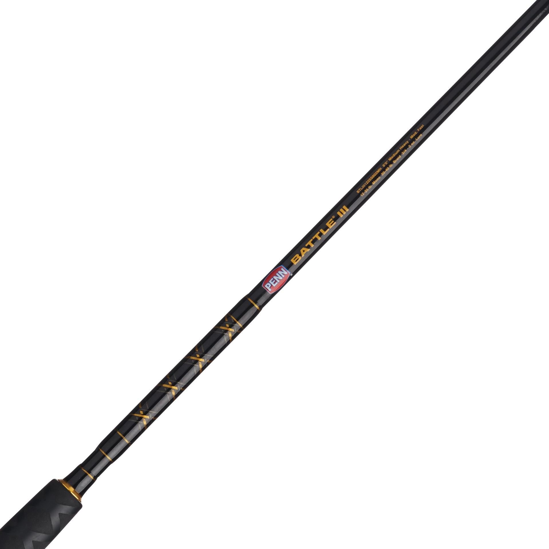 Battle® III Spinning Rod and Reel Combo - Premium Fishing Gear for Freshwater & Saltwater Anglers - Perfect for Bass, Trout, and Inshore Fishing Adventures