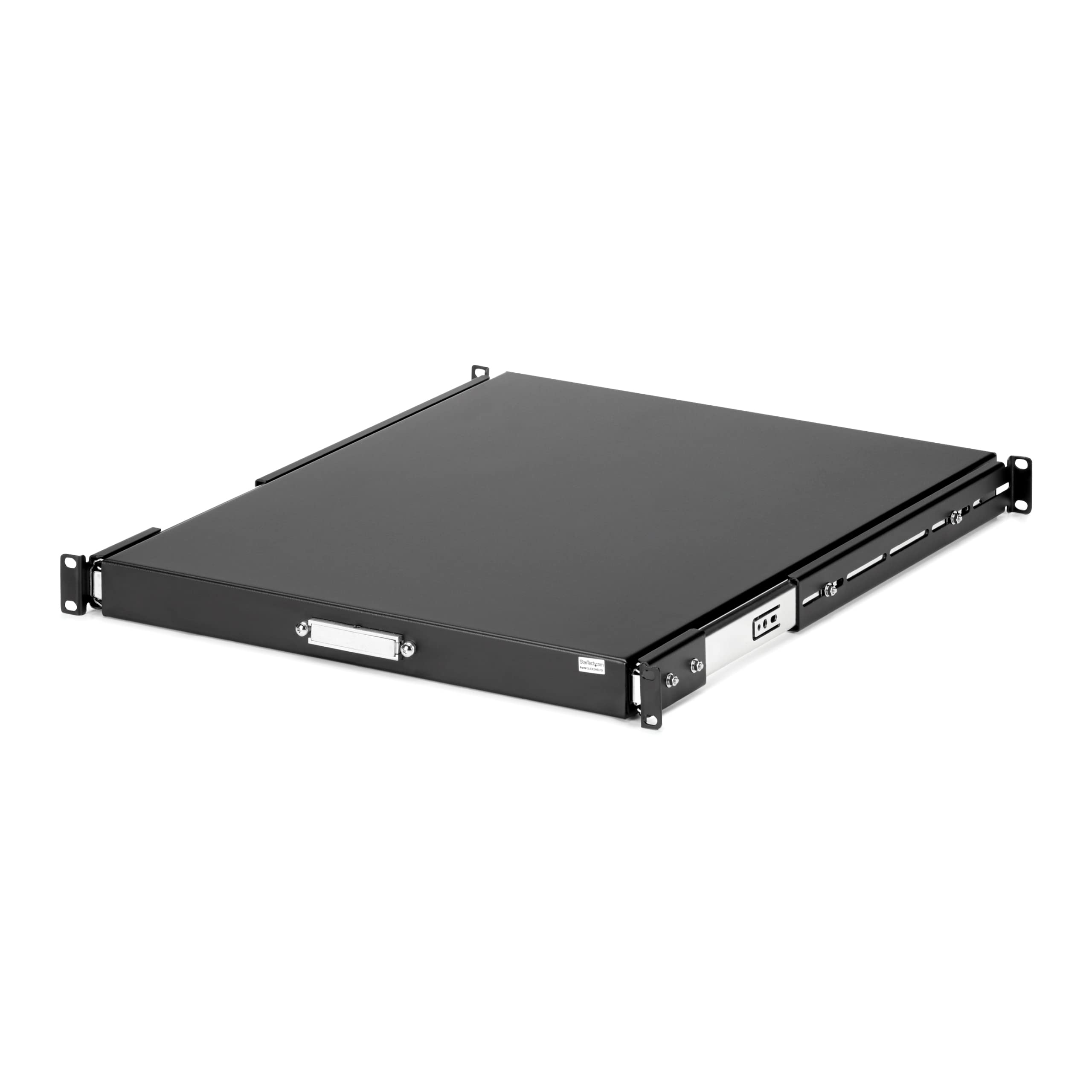 StarTech.com 1U Sliding Server Rack Keyboard Tray - Heavy Duty 55lbs Capacity - 22