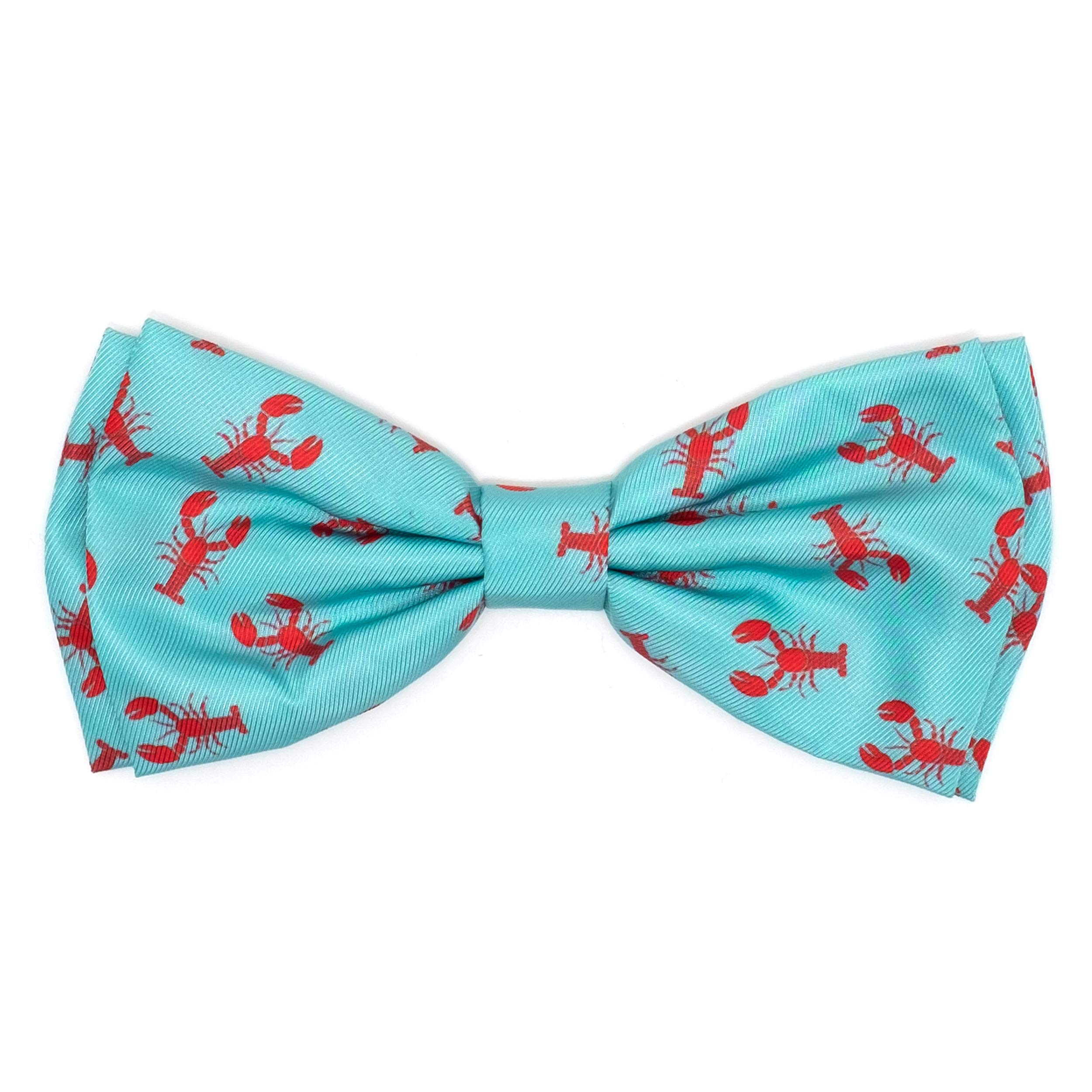 Adjustable Dog Bow Tie Collar - Teal Pet Accessory for Parties & Photos