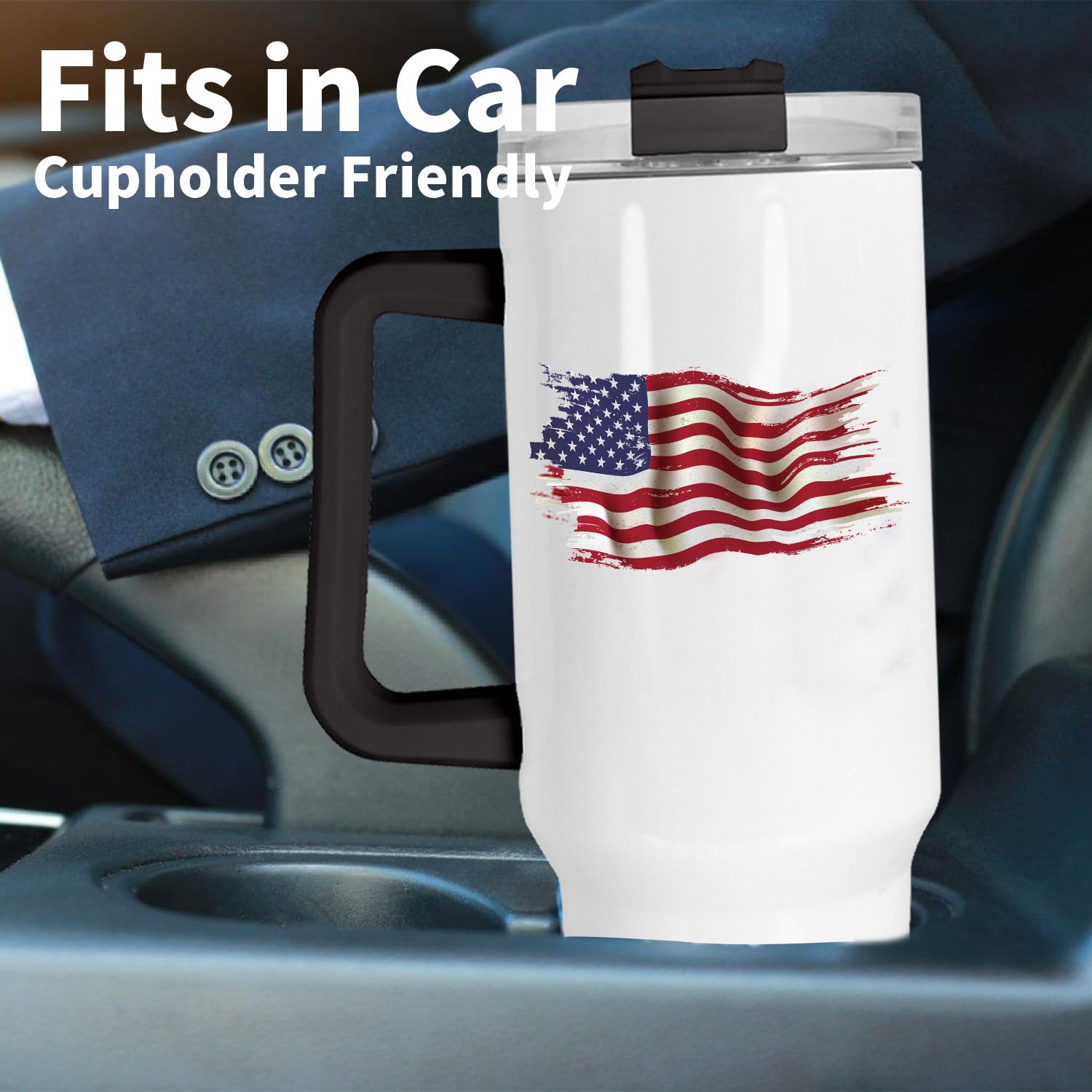 40oz Stainless Steel Sublimation Tumbler with Handle & Lid - 20 Pack Colorful Double Wall Vacuum Insulated Travel Mugs - Keeps Drinks Hot/Cold for Hours - Perfect for Coffee, Iced Tea, Water & Outdoor Activities (Camping, Gym, Office)