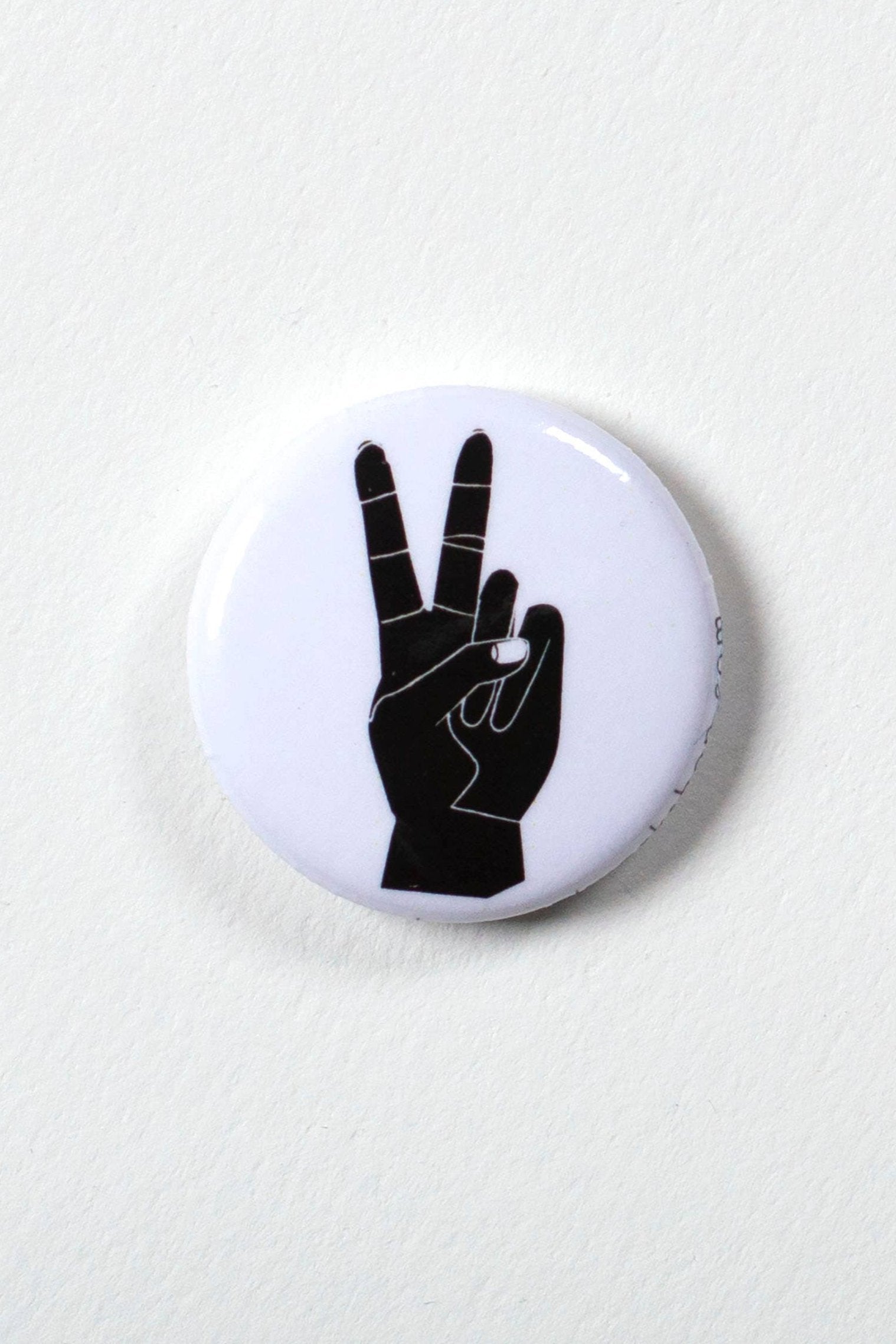 Peace Hand 1 Button - Premium Quality Buttons for DIY Crafts, Sewing & Clothing Repair - Perfect for Scrapbooking, Garment Making & Home Decor Projects