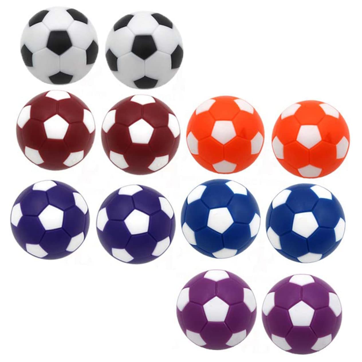 BELLIFFY 12pcs Table Soccer Balls - Professional Replacement Foosball Balls for Adults, Durable Table Football Game Accessories - Perfect for Home Game Rooms, Bars, and Office Recreation