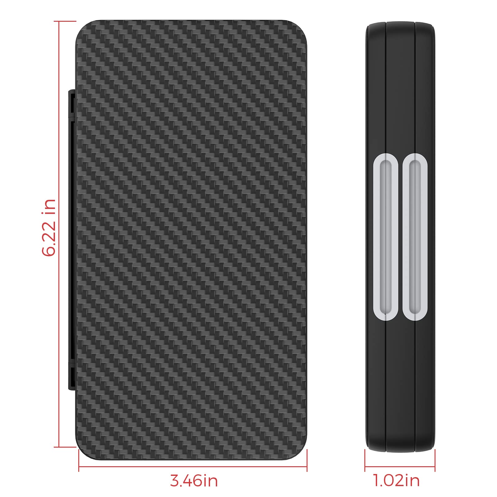 HEIYING Nintendo Switch Game Card Holder - Portable Travel Case for Switch/OLED/Lite with 48 Game & 24 Micro SD Card Slots - Perfect for Gaming On-The-Go & Organized Storage