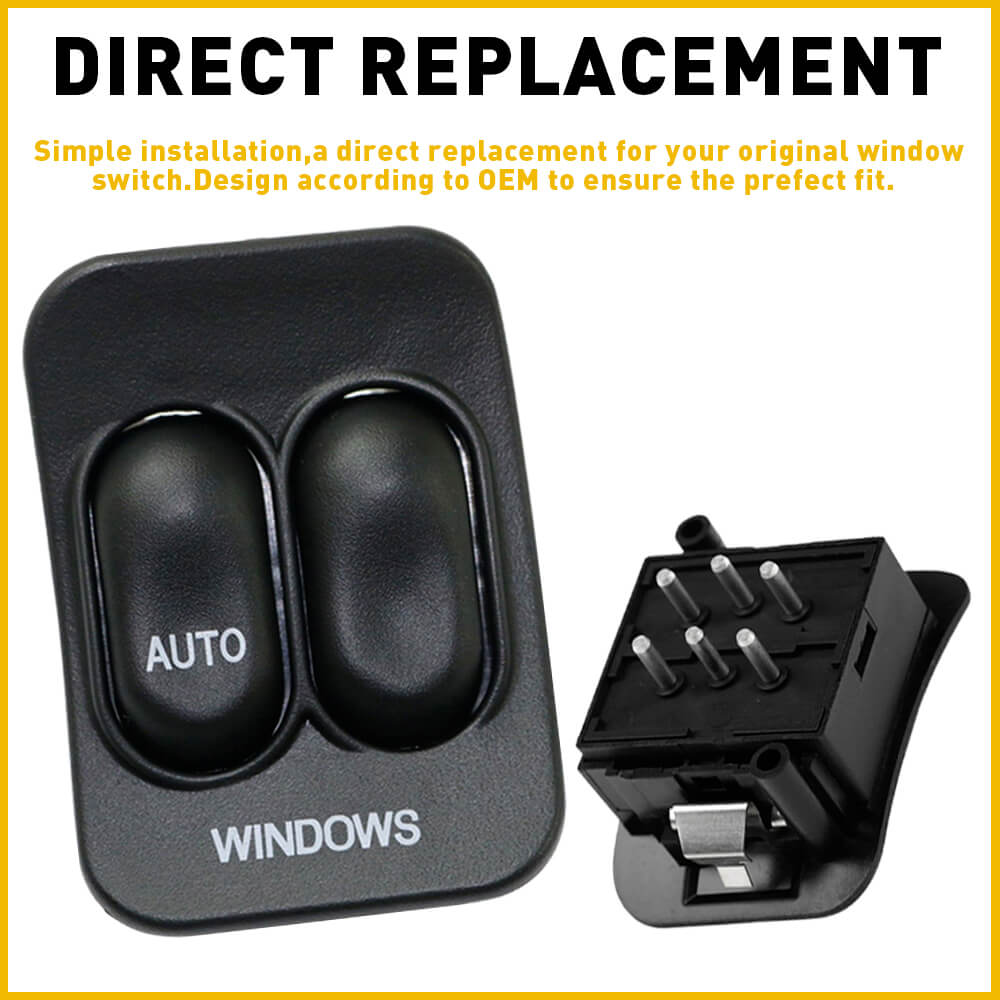 1995-2007 Ford Ranger Power Window Master Switch 6-Pin - Replacement Auto Part for Driver Side Door Control - Perfect for Window Repair & Maintenance