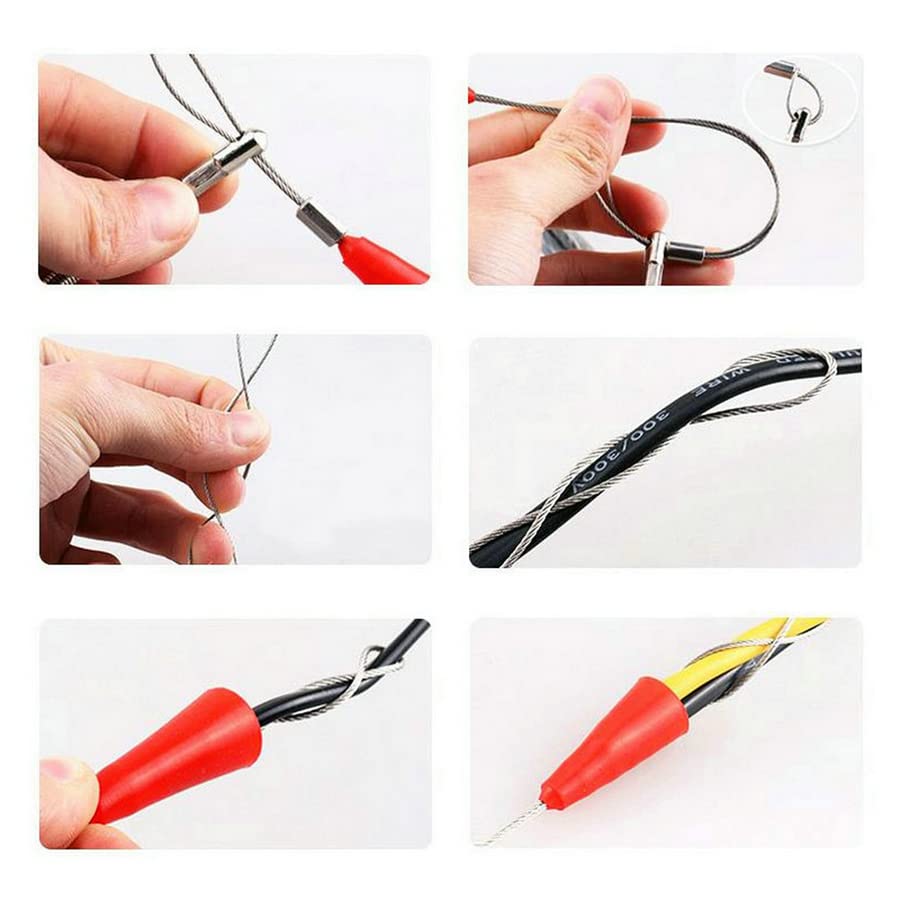 Electric Wire Threader Tool - 5M/10M/15M/20M/25M/30M/50M Cable Puller for Electrical Wiring | Professional Electrician Threading Device | Perfect for Construction, Home Renovation & DIY Projects