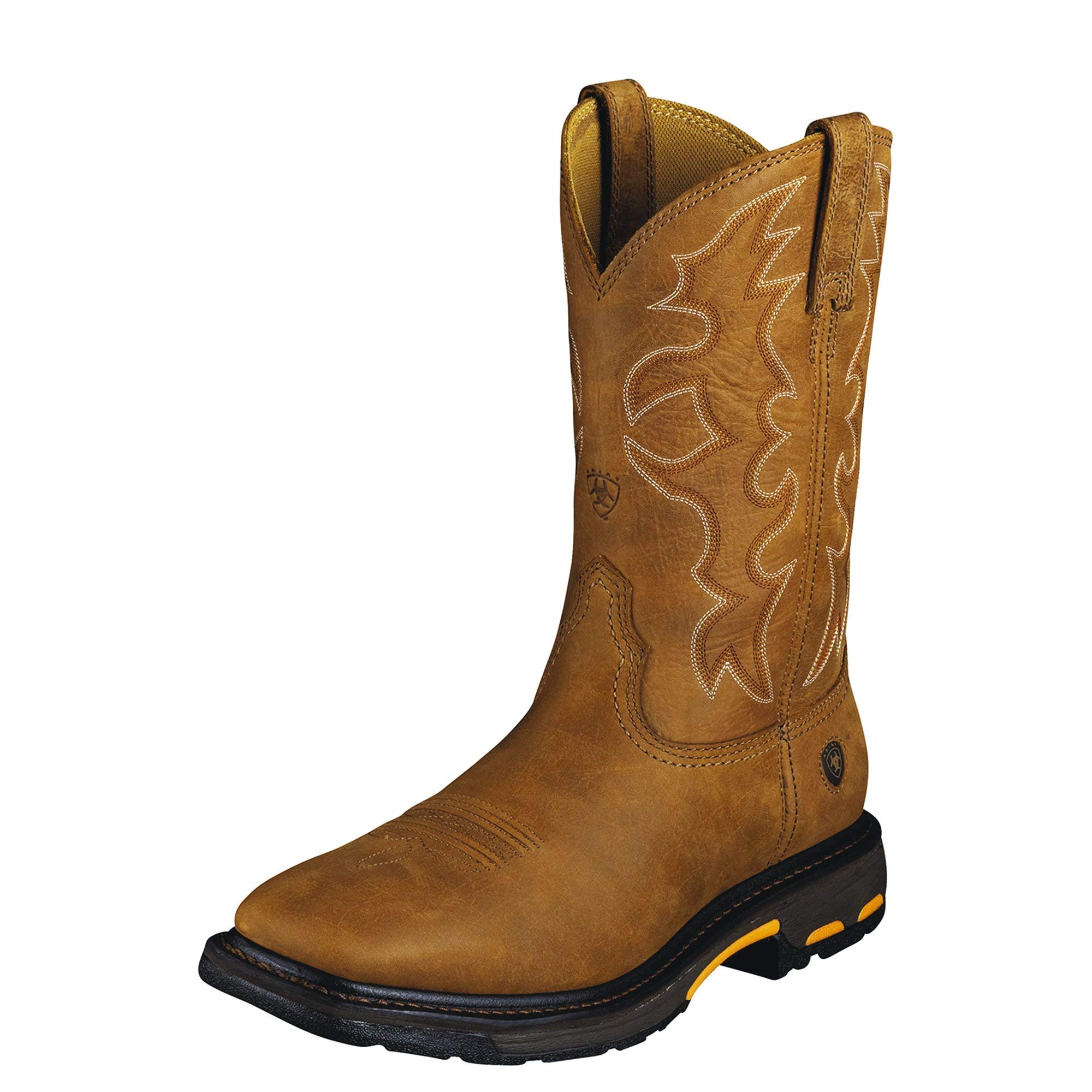 Ariat Men's WorkHog Wide Square Toe Work Boot - Durable Steel Toe Construction for Construction & Ranch Work - Comfortable Safety Boots for Outdoor Labor & Heavy Duty Jobs