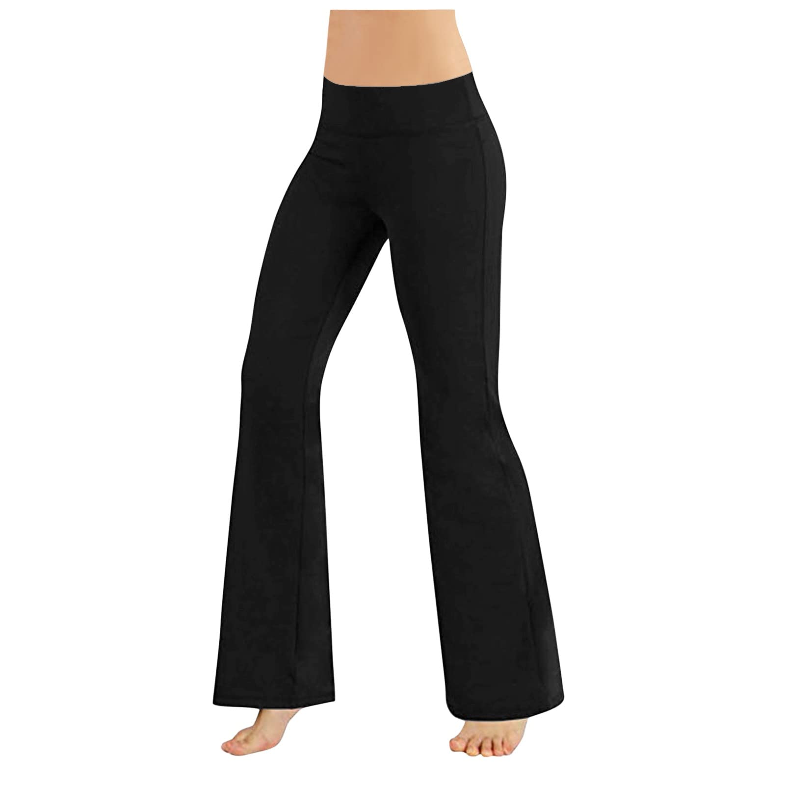Shusuen Bootcut Yoga Pants for Women - Mid Waist Flared Workout Leggings | Comfortable Bootleg Dress Pants for Yoga, Gym & Casual Wear