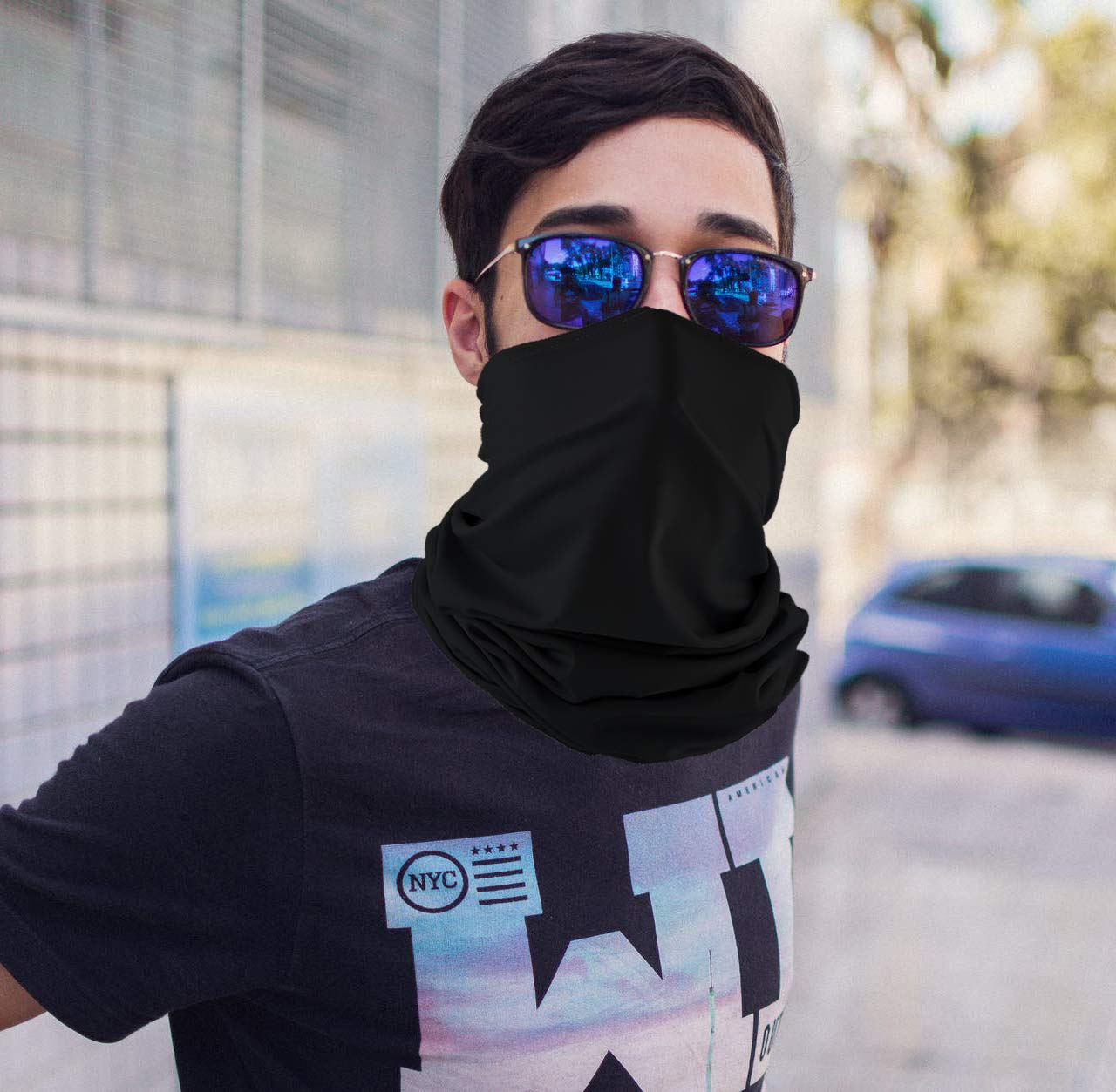 Breathable Neck Gaiter Face Mask - Washable Balaclava Scarf for UV Sun & Dust Protection - Perfect for Outdoor Sports, Hiking, Cycling & Daily Commute