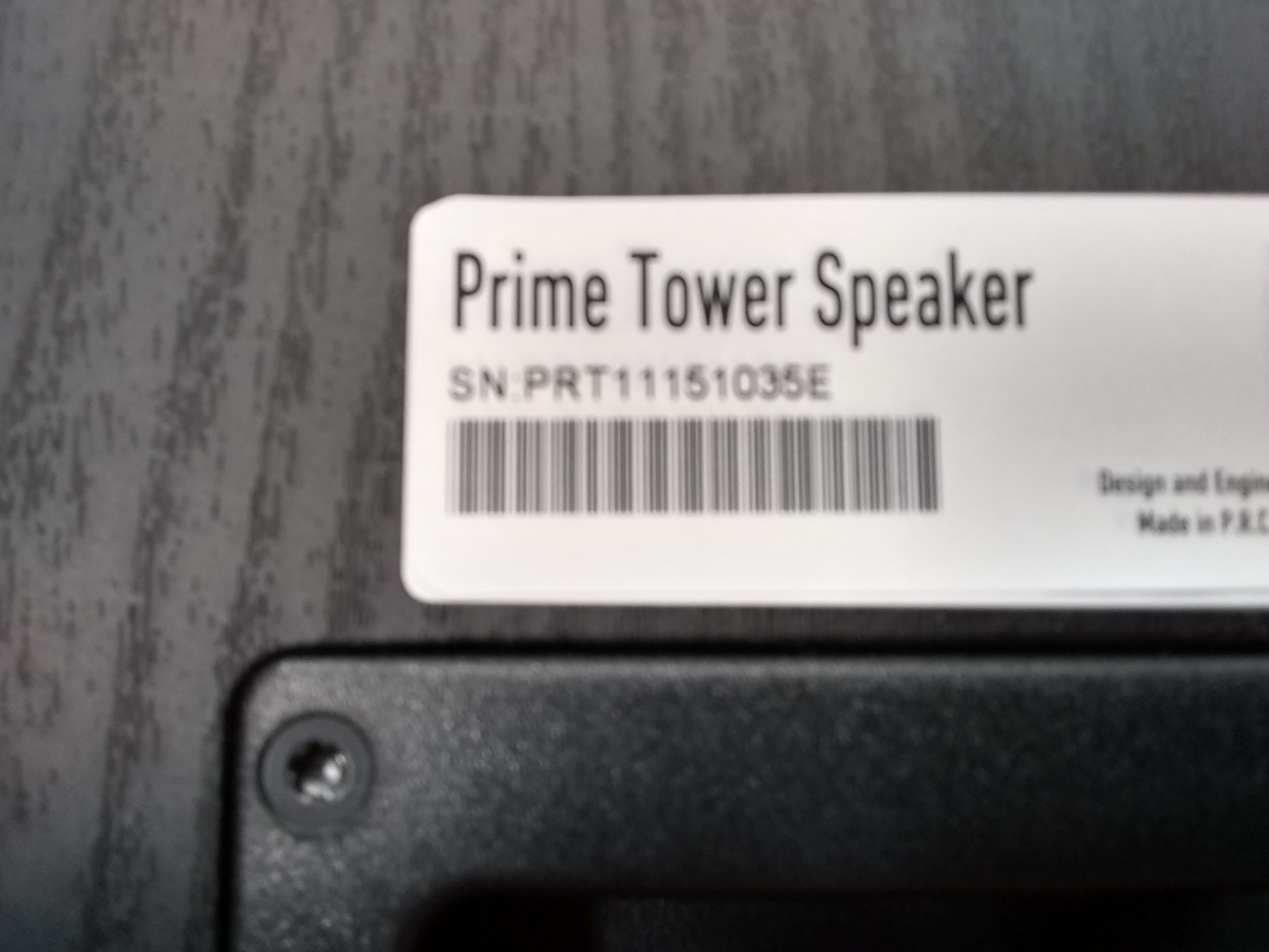 Prime Tower Black Ash Power Outlet with 6 AC Ports - Multi-Device Charging Station for Home, Office & Travel (Model 1035)