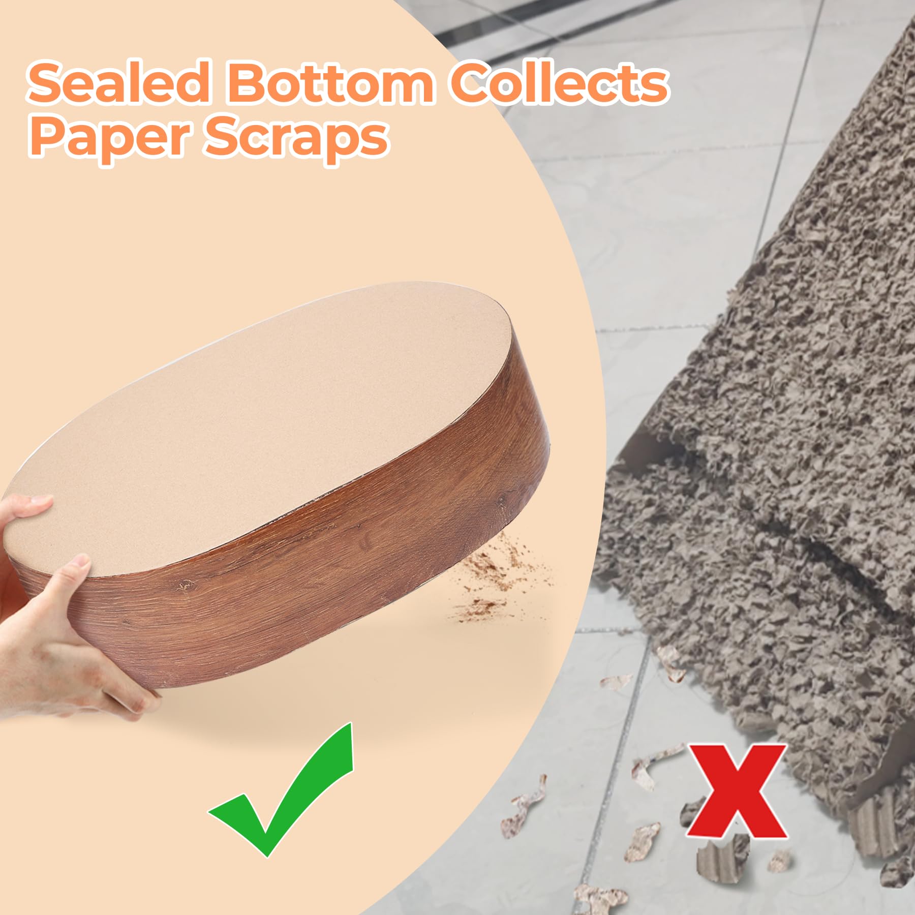 ComSaf Durable Corrugated Cardboard Cat Scratcher Bed & Lounge - Long Lasting Scratch Pad Board for Indoor Cats to Protect Furniture & Sofa (Oval Shape) - Perfect for Playtime, Napping & Protecting Your Home Decor