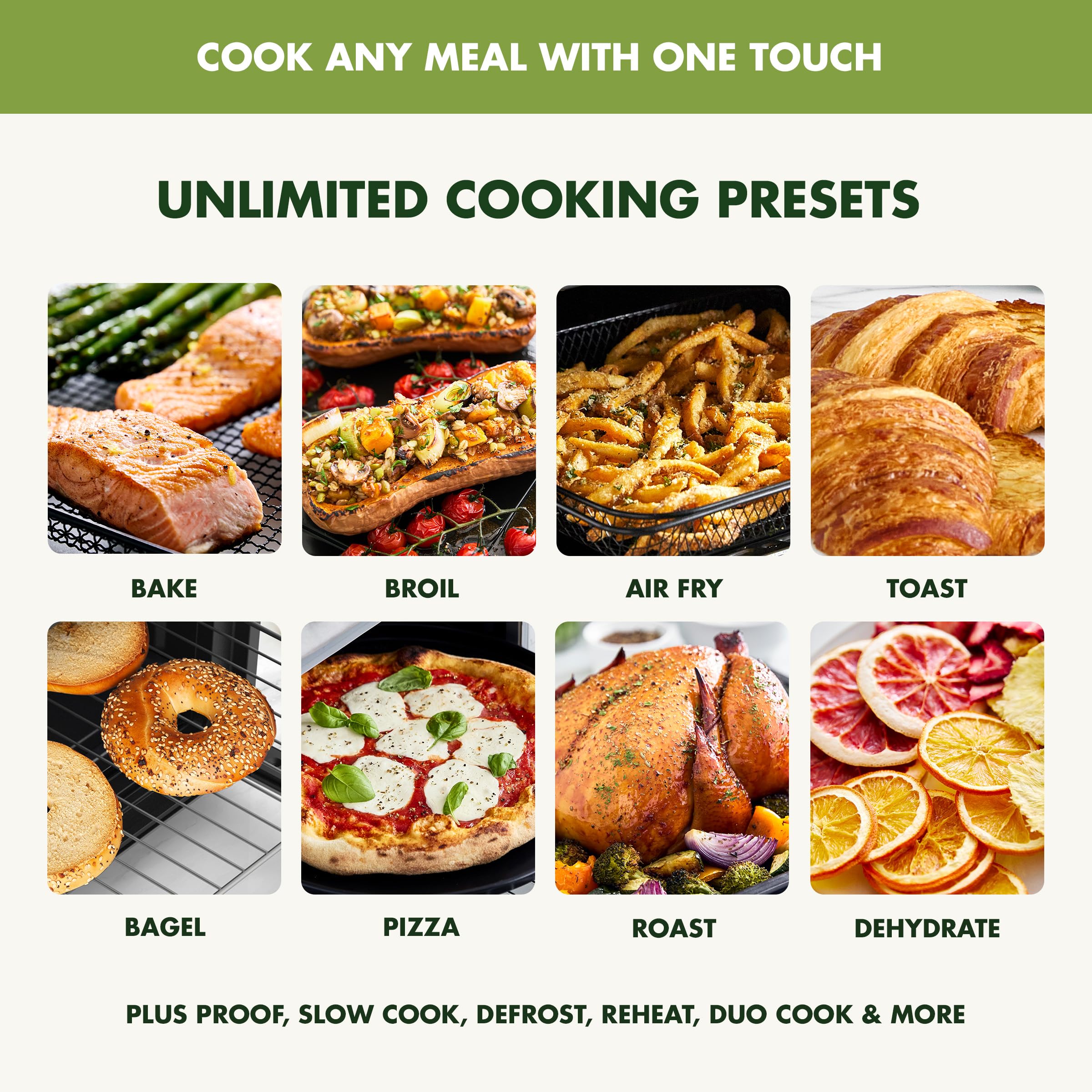 GreenPan Bistro 9-in-1 Stainless Steel Air Fryer Oven with Nonstick Baking Pan, Rack & Basket - Fast Heating, Multiple Presets, Cool-Touch Handle, PFAS-Free, Easy Clean Crumb Tray - Perfect for Baking, Roasting & Air Frying at Home