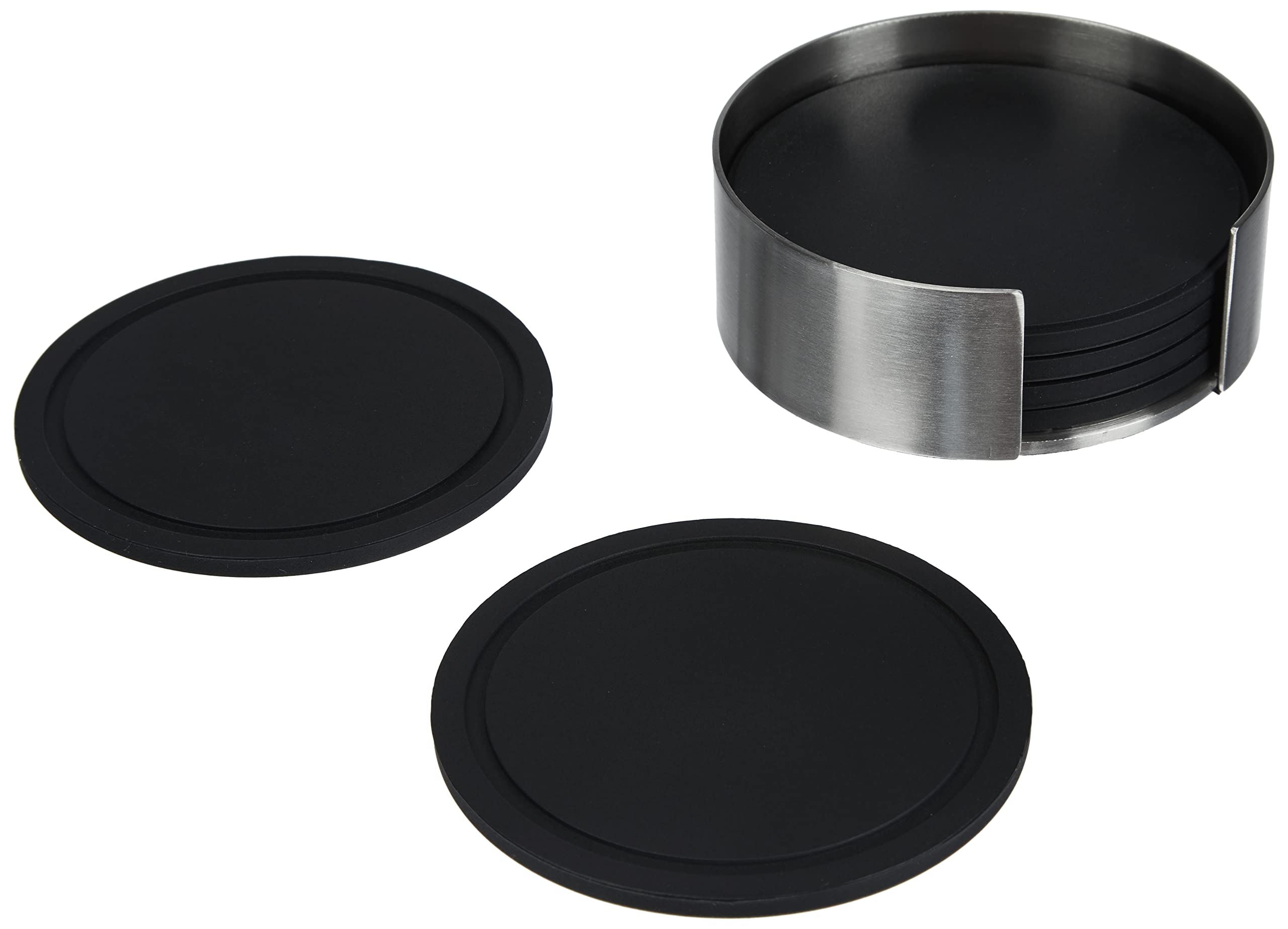 Premium VETRO Coaster Set with Holder - 6 Pack for Coffee Tables, Bars, and Home Decor - Durable & Stylish Drink Coasters for Everyday Use