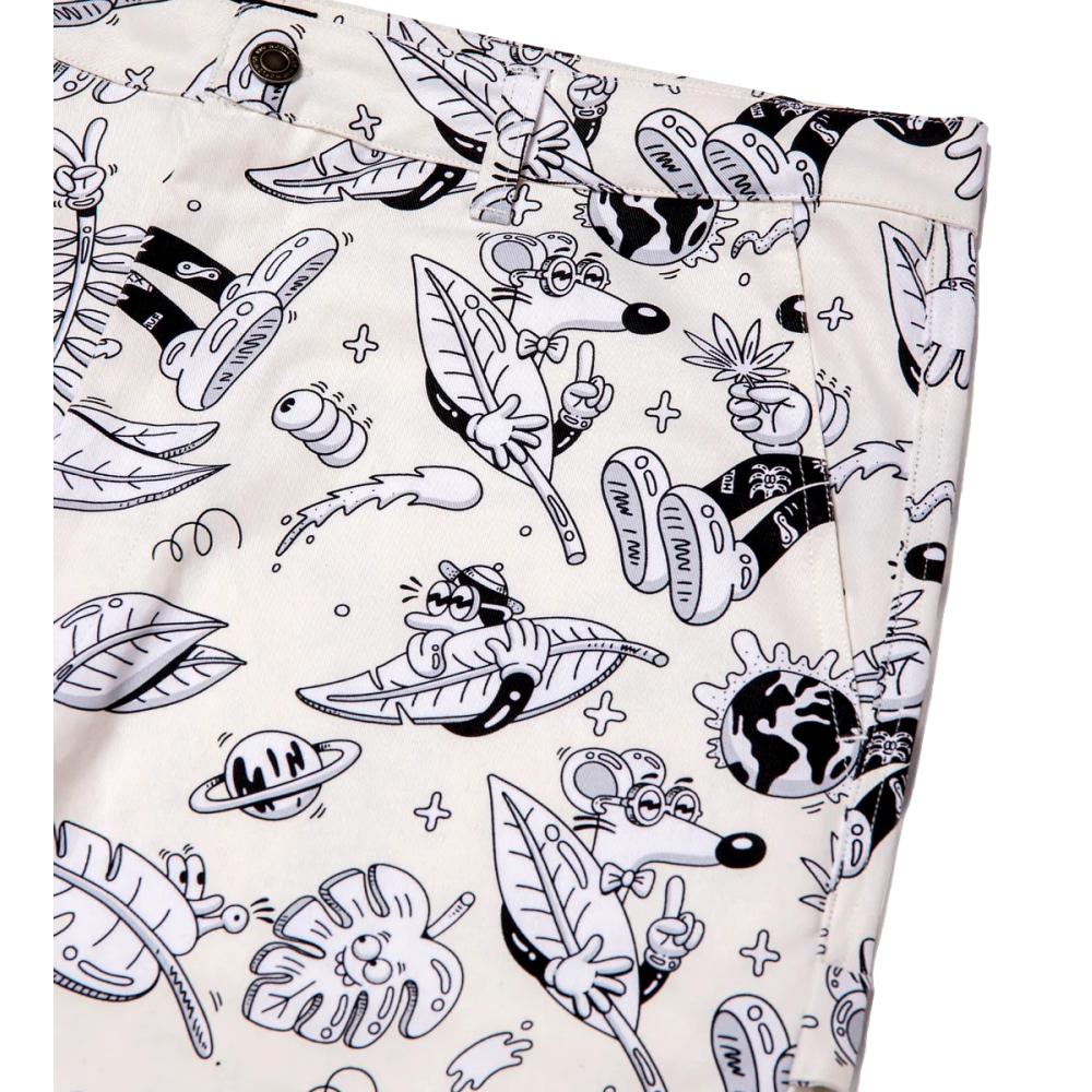HUF Steven Harrington Painter Pants - Natural Color Men's Casual Trousers for Streetwear & Urban Fashion | Perfect for Skateboarding, Art & Daily Wear