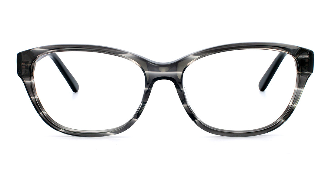 A16257 Grey Stripe Crystal Reading Glasses - Stylish & Comfortable for Reading, Working & Computer Use