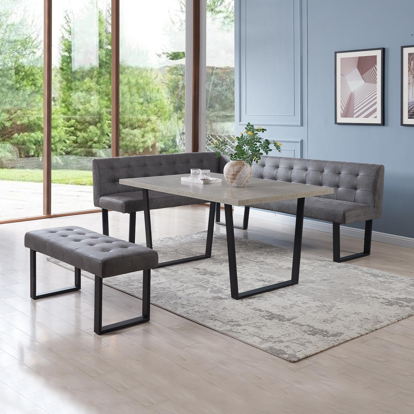 Modern 3-Piece Dining Table Set with 42.9