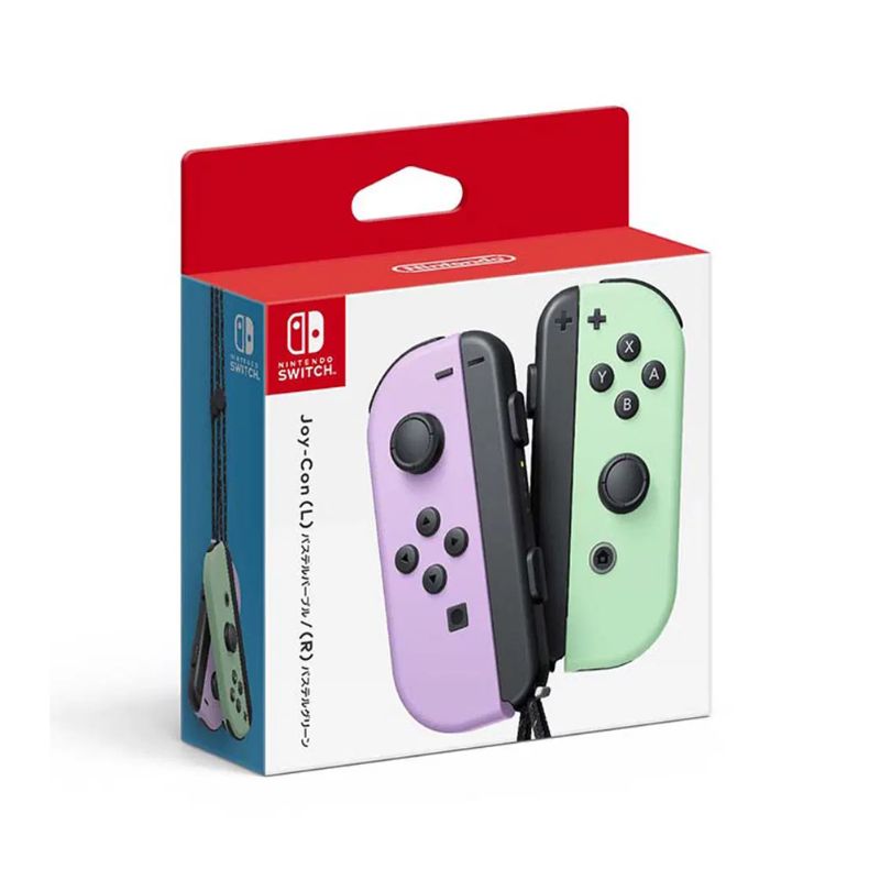 Original Nintendo Switch Joy-Con (L/R) - Pastel Purple & Green - Wireless Controllers for Switch/Switch OLED - Perfect for Multiplayer Gaming & Family Game Nights