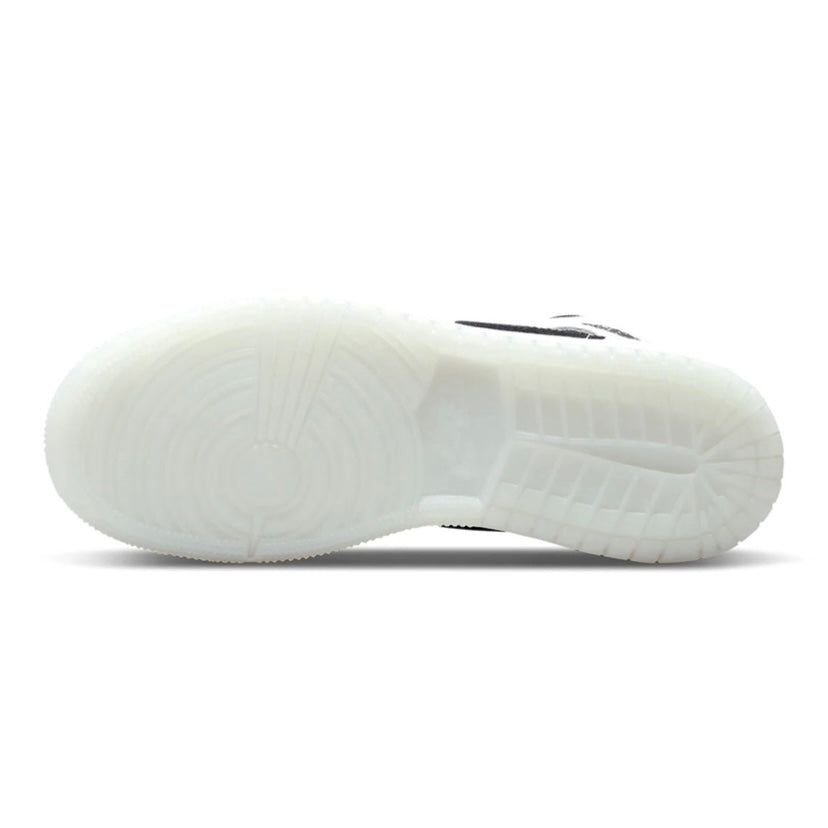 Air Jordan 1 Mid GS Diamond Pearl White Black Basketball Shoes for Women - Perfect for Casual Wear, Street Style & Sneaker Collection