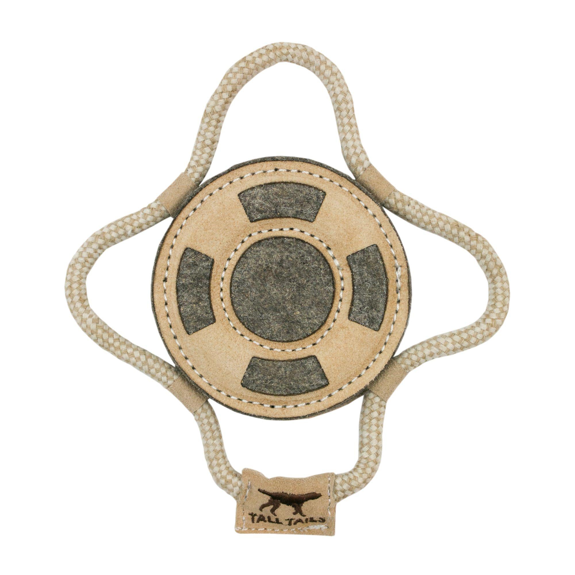 Premium Natural Leather & Wool Lifebuoy – Water Safety Floatation Device for Boating, Swimming & Beach Activities