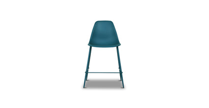 Isla Counter Height Stool - Adjustable Bar Stool with Backrest, Modern Kitchen Island Stool for Dining & Breakfast Nook, Perfect for Home, Cafe & Restaurant Use