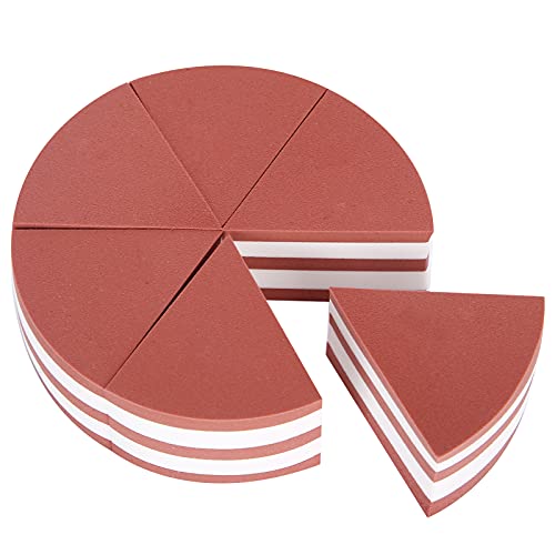 6-Piece Makeup Sponge Set - Wet & Dry Dual Use Beauty Blender for Foundation, Powder, Cream & Liquid Cosmetics | Soft Triangle Cosmetic Sponges for Flawless Makeup Application | Perfect for Daily Use, Travel & Professional Makeup Artists
