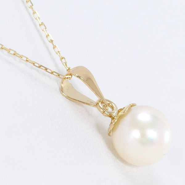 18K Yellow Gold Pearl Necklace for Women - Elegant Pearl Jewelry Gift for Birthday, Anniversary & Wedding | Perfect for Formal Events & Special Occasions