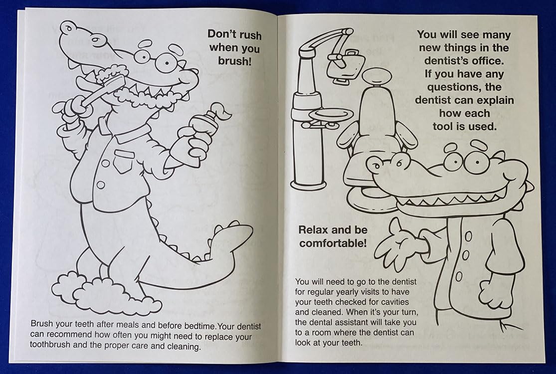 ZOCO Kids Dental Coloring Books - 250 Bulk Pack Promotional Dentist Toys for Children | Fun Oral Hygiene Education Without Crayons | Perfect for Dentist Offices, Schools & Birthday Party Favors