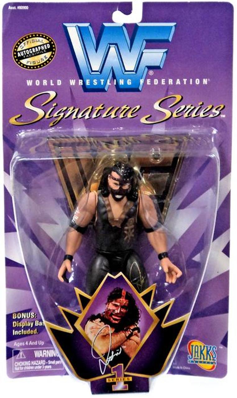 Vintage 1997 WWF Jakks Pacific Signature Series 1 Mankind Action Figure - Collectible Wrestling Toy for Display, Gifts & Nostalgic Fans