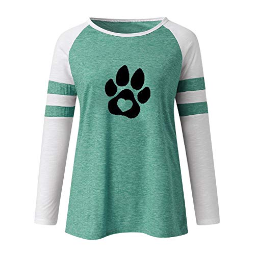 Stylish Women's Long Sleeve Graphic T-Shirt with Round Neck & Stripe Print | Casual Plus Size Blouse for Everyday Wear | Perfect for Work, Weekend Outings & Layering